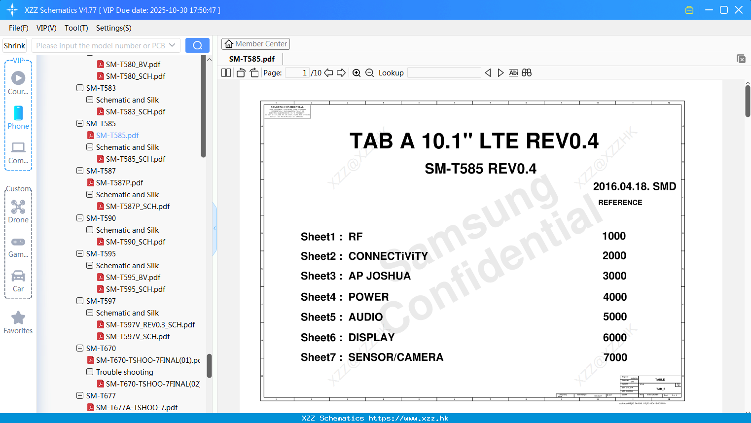 Samsung SM-T585
